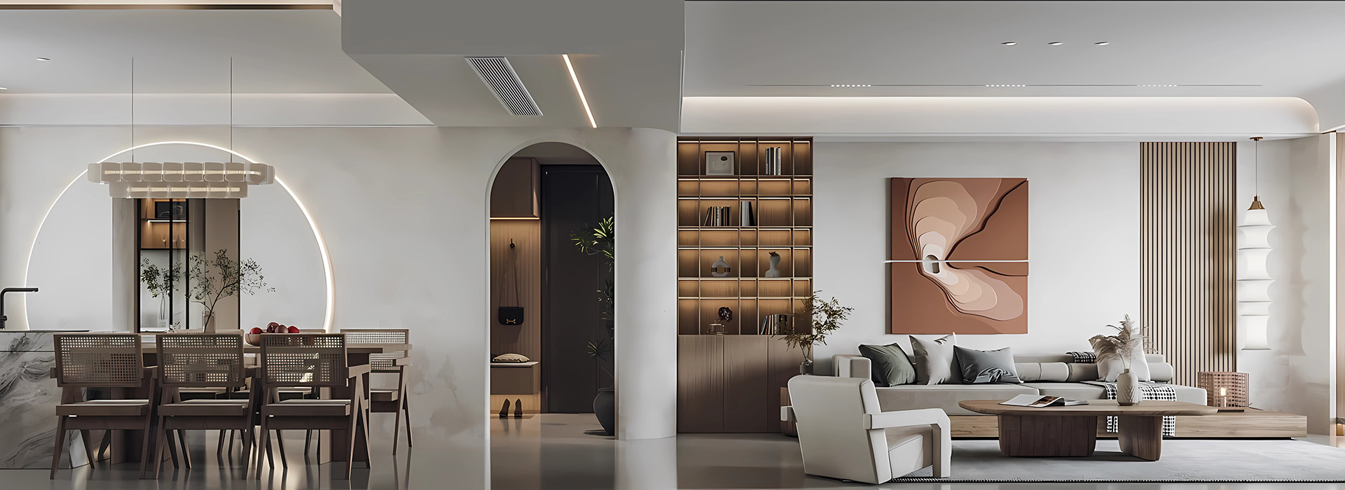 同馨花園雍豪府裝修,侘寂風(fēng)