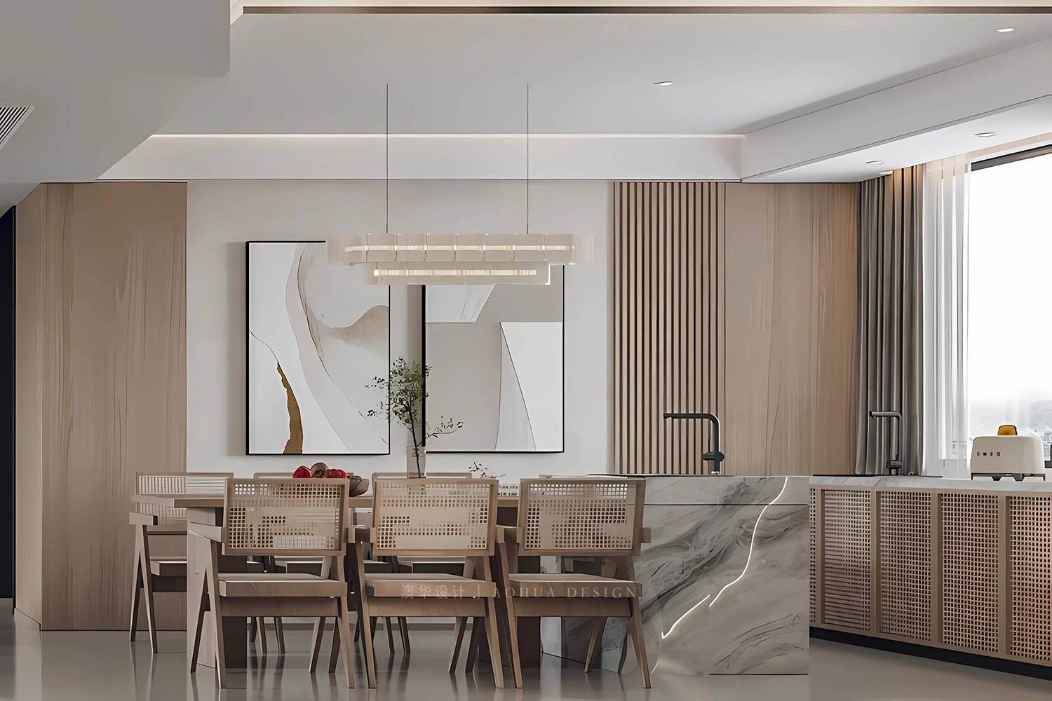 大平層裝修,兩孩家庭裝修