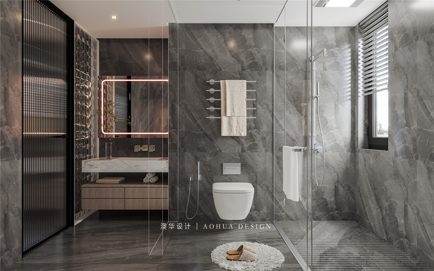 融僑華府裝修,現代黑白灰