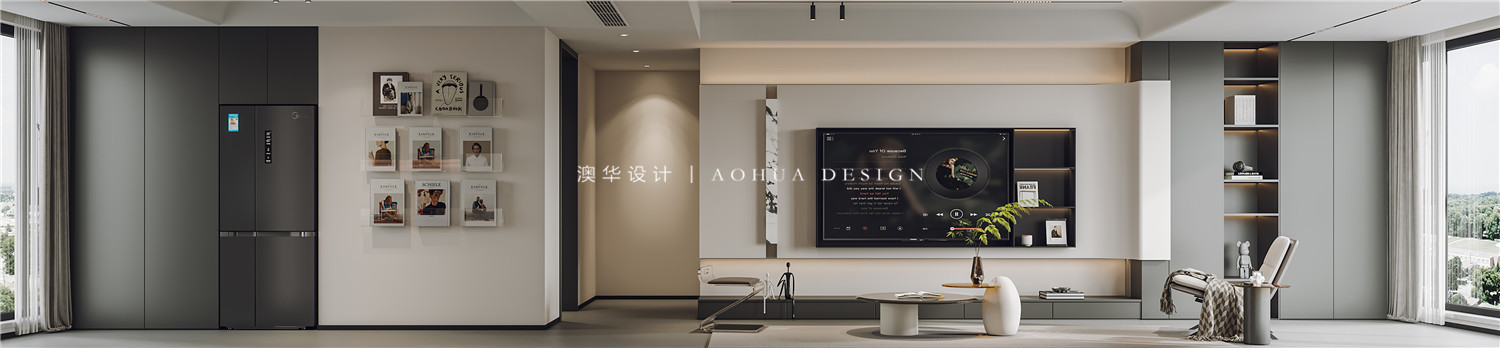 融僑華府裝修,現代黑白灰