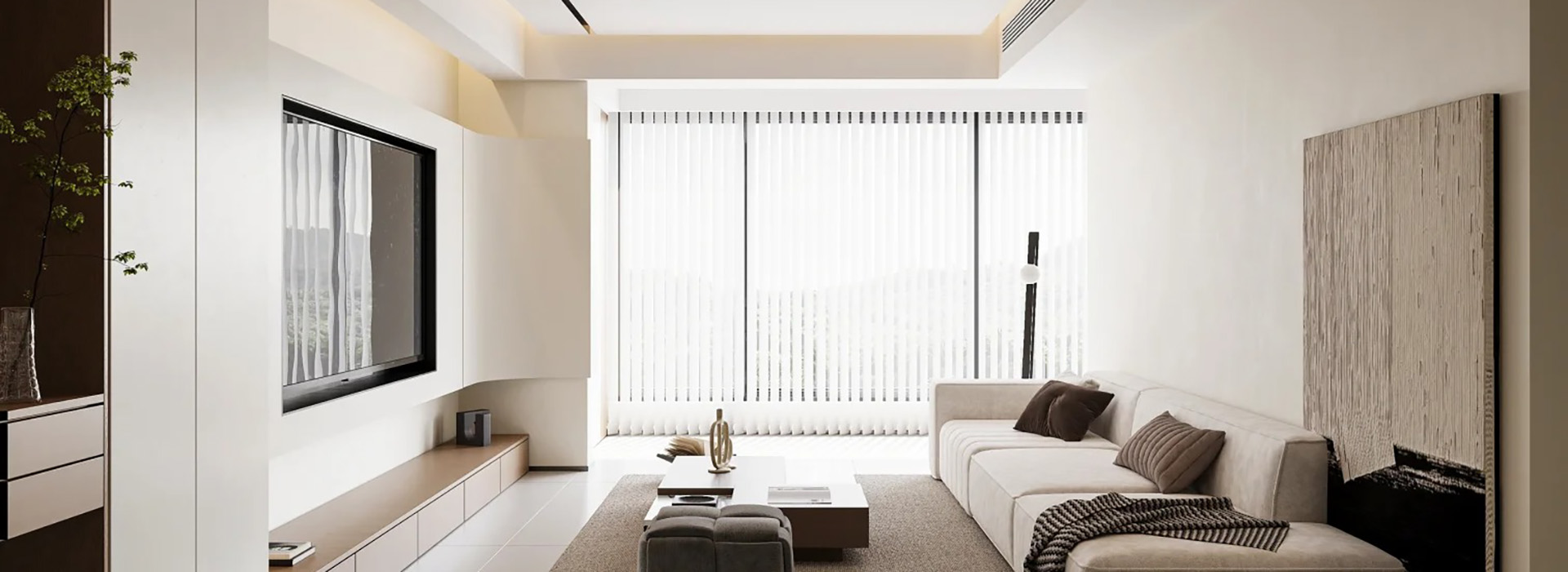 華發(fā)中央首府裝修,現(xiàn)代極簡風格