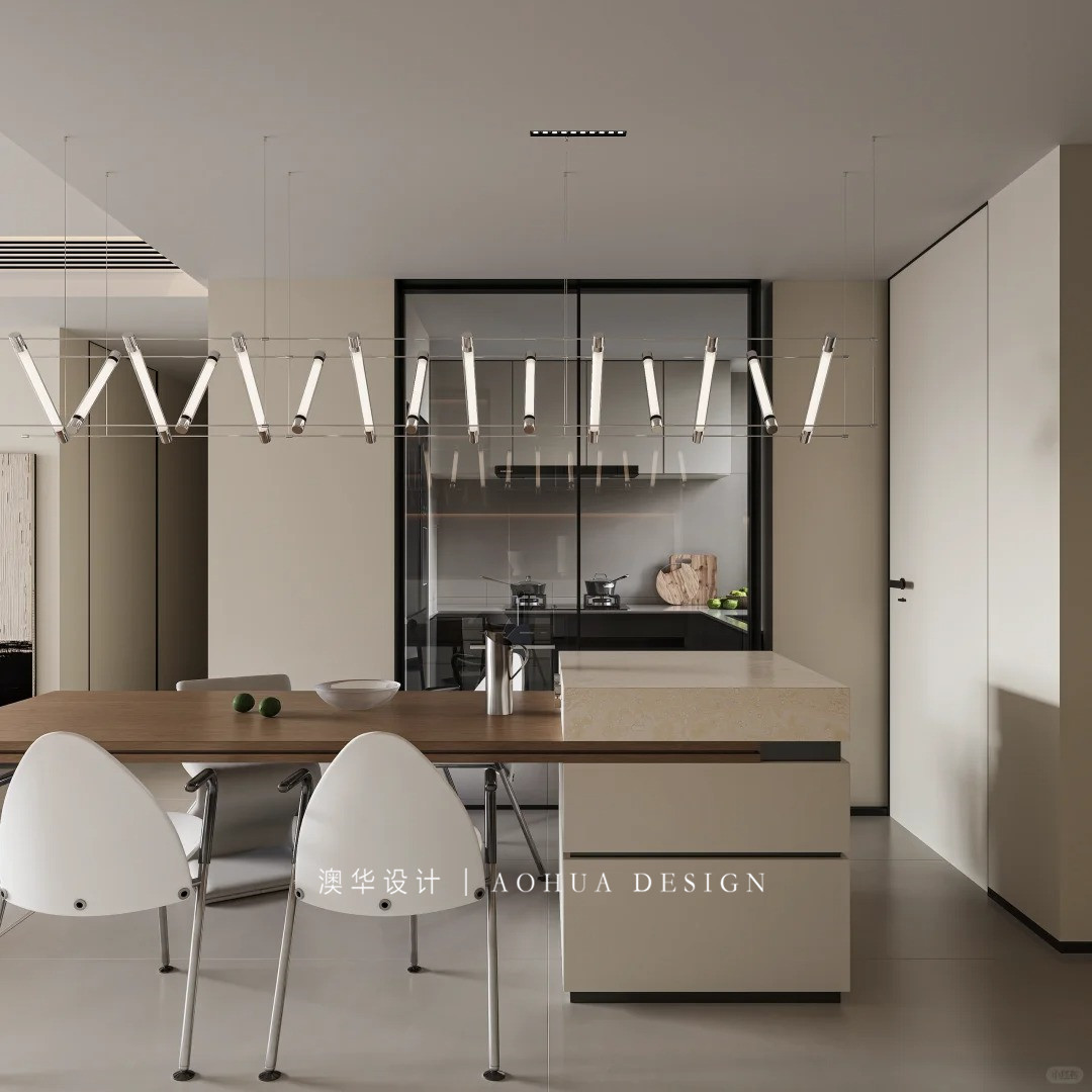 華發(fā)中央首府裝修,現(xiàn)代極簡風格