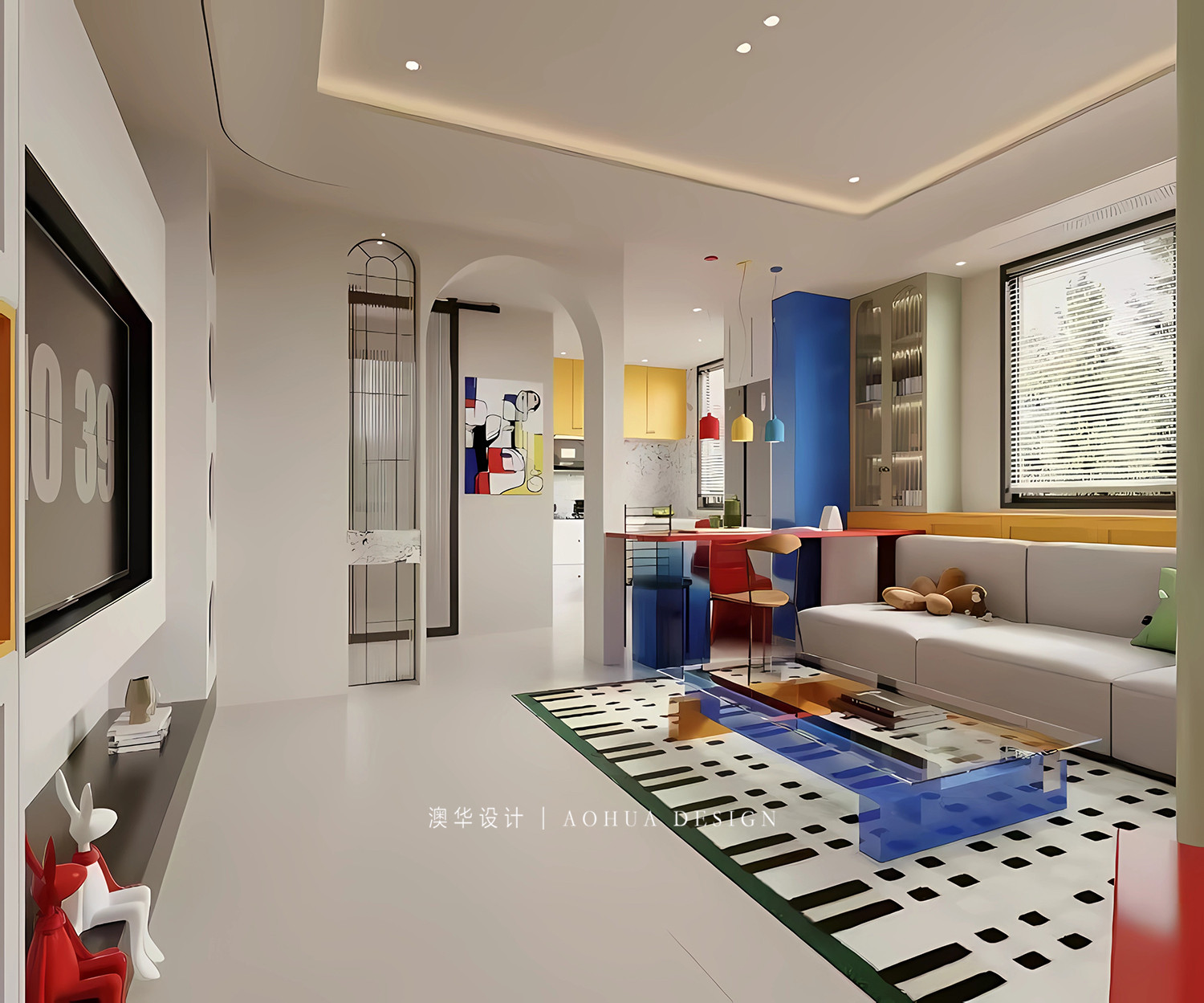 富豪花園裝修,一居室裝修