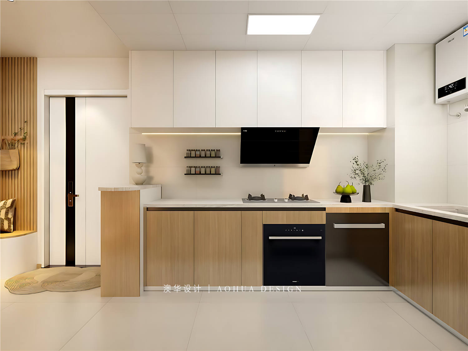 光谷悅城裝修,現代奶油風格